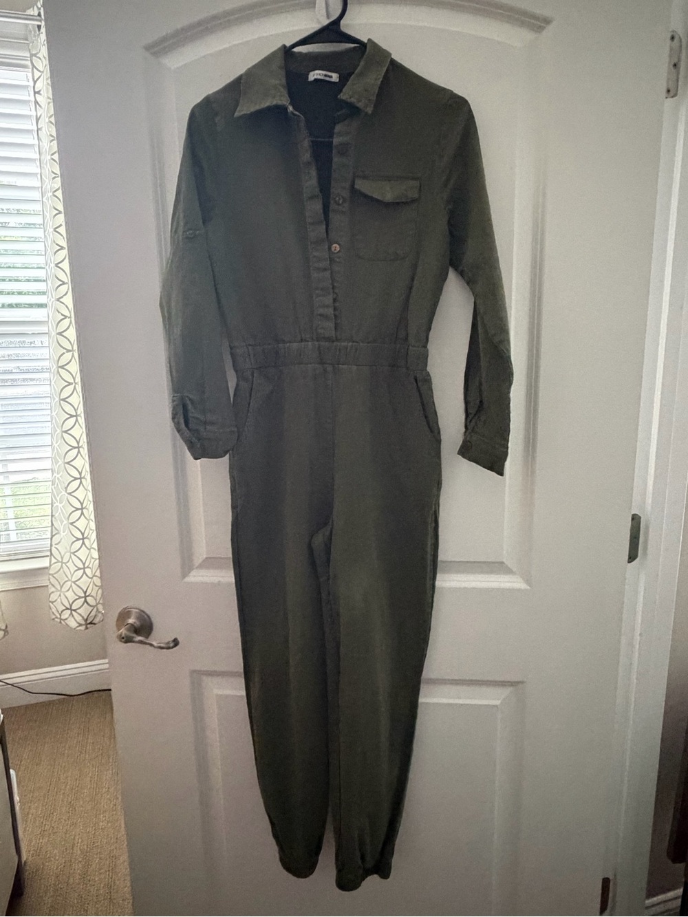 Olive Utility Jumpsuit